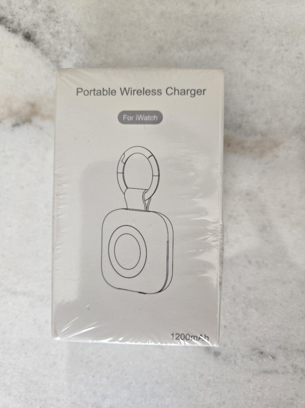 Portable Wireless Charger Keyring for iWatch Ultra 2 1200mAh